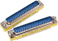 Db37 Male to Male | Db9/15/25/37 Mini Gender Changer Adapter D-Sub Rs232 to Male Female Plug Connector 9/15/25/37Pin Db9 Db15 Db25 Db37 New 2026 High for Reliable Electronic Component