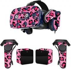 MightySkins Skin Compatible with HTC Vive Pro VR Headset - Pink Leopard | Protective, Durable, and Unique Vinyl Decal wrap Cover | Easy to Apply, Remove, and Change Styles | Made in The USA