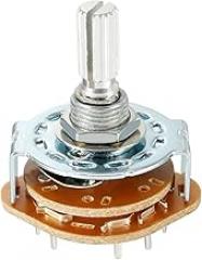 Band Selector Rotary Switch 2P5T 2 Pole 5 Position, Single Deck [for Radio, TV, Other Electronic Devices] - 1 Pcs
