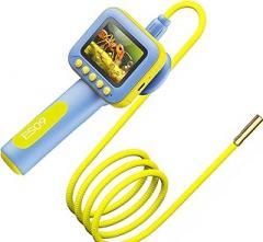 Adjustable LED Light Endoscope for Featuring 3 Brightness Levels Bendable Tube for Easy Angled Changes 2.4 Inch Highly Definition Display and Construction for Outdoor Endoscope