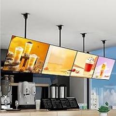 Ultra-Slim LED Light Box Menu Board Professional Backlit Snap Frame Display For Restaurant Kitchen Food Truck Wall-Mounted Electronic Billboard(30x40cm/11.81x15.75in)