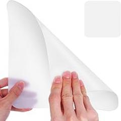 Milisten Acrylic Square Lampshade Diffuser 22.5cm White Ceiling Light Replacement Panel Sheet for Bedroom Living Room Lighting Accessories