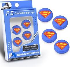 Analog Stick Joystick Thumb Grip Cover Cute 3D Thumb Cap for Playstation PS5, PS4, Xbox One, Xbox Series X/S, Nintendo Switch Pro Controller. [Set of 4] (SPM)