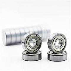 10-100Pcs 608 606 607 609 625 626 627 628 ZZ 2RS 2Z DDU Bearings High Roller Skate Skateboard Wheel Bearing(607 ZZ Normal,10Pcs)