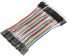 Uonlytech 40pcs Male to Female Jumper Wires for Breadboard Cables Connector for Electronics Projects and Prototyping