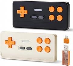 BFTDjanus Wireless Controller Mini Controller for Retro Games - Vintage Gamepad with Hall Effect Sticks, 1000Hz Polling Rate | Plug & Play for PC ISO Android