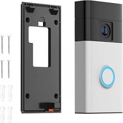 No-Drill Mount Compatible with Ring Battery Doorbell (2024 Release),Ring Doorbell Mounting Holder Bracket for Apartments Office Houses(1 Pack)