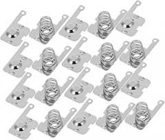 Veemoon 10pcs Battery Spring Contacts for Positive-Negative Conversion Metal Compression Springs for Reliable Electrical Connections Electronic Applications