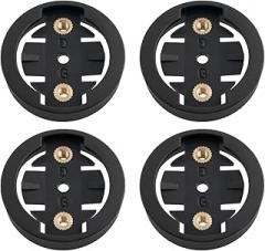 SING F LTD 4PCS Bicycle Fixed Base Computer Mount Insert Kit Base Adaper Hole Spacing 20mm Compatible with Garmin Front Bike MountiBlack