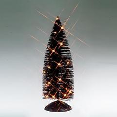 Lemax Black Bristle Tree with Orange Lights, Battery-Operated(4, Lighted Trees, #54518