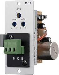 TOA Electronics M-11S T Microphone Input Module with Mute-Receive; For 900 Series Amplifiers; Removable Terminal Block; 10 kOhms Impedance, 20Hz - 20kHz Frequency Response