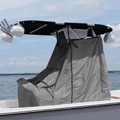 T-Top Center Console Cover for Boat - 600D Waterproof Marine Grade Oxford Fabric, Heavy Duty (Grey, 48