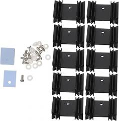Homoyoyo 1 Set Heat Sink Heating Sink To-220 Heatsink Radiator Cooling Fin Aluminum Electronic Radiator Cooler Radiators Heatsink Module Cooling Module Aluminum Profile Triode