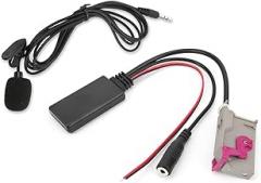 Bluetooth 5.0 AUX Cable Adapter with Microphone Replacement for RNS E Headunit High Fidelity Audio Streaming and Hands Free Calling