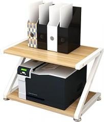 Printer Stand Desktop Stand for Printer Z-Type Storage Shelf Rack Bookshelf 2-Tier Tray Hardware & Steel Mufti-Functional Light Printer Shelves (Color : A, Size : Small)