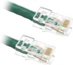 CableWholesale 2-Foot Electronics Accessories Cat6 Ethernet Patch Cable, Bootless, Green (845-10X8-15102)