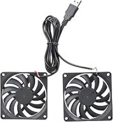 80x80x10mm USB 5V Oil-Bearing Cooling Fan 1900RPM 24dB Quiet for PC/Devices USB Cooling Fans for Electronics Ventilation