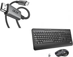 acer USB C to HDMI Cable Bundle with Keyboard and Mouse Combo