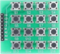 Samirob 4X4 Keypad Mcu Accessory Board Matrix Keyboard 16 Key Buttons for Arduoino New 2025 High Reliable Electronic Component, Precision, Stable Performance
