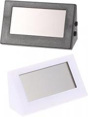 Alipis 2pcs Mini Car Led Electronic Clock Set Design Dashboard Clocks for Vehicles Kitchen Office Display Timepiece Black White Batteries Not Included