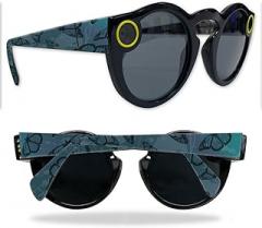 MIGHTY SKINS MightySkins Skin Compatible with Snapchat Snapchat Spectacles - Dark Butterfly | Protective, Durable, and Unique Vinyl Decal wrap Cover | Easy to Apply, Remove, and Change Styles | Made in The USA