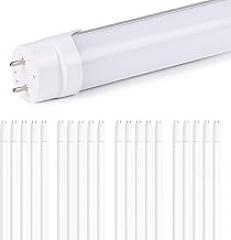 H&B Luxuries 20-Pack T8 LED 4FT Type A+B Light Bulbs 18W, 2300LM, G13 Base,Plug and Play or Ballast Bypass,T8 T10 T12 Fluorescent Bulbs Replacement, UL & DLC (4000K)