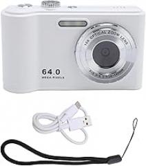 Digital Camera 64MP 4K Video Recording Student Camera Travel Graduation Photography (White)