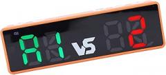 Mini Digital Scoreboard, Bright LED Screen Loud Buzzer, Portable Electronic Score Keeper for Games and Matches