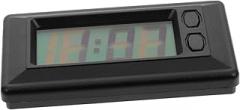 LCD Digital Electronic Clock Ultra Thin Mini Clock for Car Dashboard Home Use Compact Design with Simple Operation for Scheduling Management