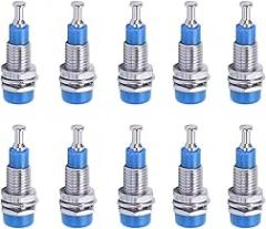 EVGATSAUTO 2mm Banana Jack Socket, Banana Female Jack Socket Plated 10pcslot for Electronic Equipment (Blue)