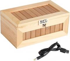 Wooden Box, USB Electronic Box, Cute Tiger Funny Interactive Stress Relief Toy, Wooden Crates, Desk Decoration