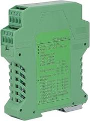 DC 24V Current Isolator Transmitter, 4.5 X 3.9 X 0.9in 2 in 4 Out Shockproof Good High and Low Temperature Resistance PLC Detect Conditioner (0-5V)
