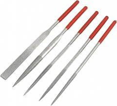 5 Pcs Files & Rasps Square Barrette Triangle Crossing Diamond American Pattern Files Files Set