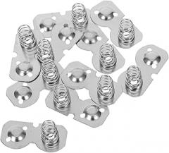 10pcs Aa Battery Contact Accessories Nickel Plated Conversion Springs for Remote Controls Scales and Electronics Excellent Elasticity Superior Conductivity