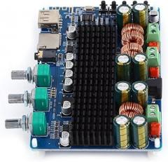 Board Electronic Amplifier Digital 2.1 Channel Amplifier Board USB TF Input 50W+50W Stereo 100W Subwoofer Output