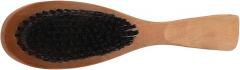 Milisten Wooden Shoe Brush with Soft Horsehair Bristles Dual-use Shoe Cleaning and Polishing Brush and Boots 26cm Natural Wood for Daily Footwear Maintenance