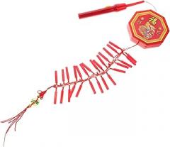 Gatuida 1pc Led Simulated Lamp Sound for Spring Festival Decoration Bright Electronic Pendant for Year and Wedding Celebration Eye-catching Holiday Decor