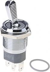 Oxidized Sturdy Metal Three Way Toggle Switches With LED Light For Craft Projects And Electronic Devices Professional Technical Switches