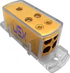 4-Way Car Audio Stereo Amp Power/Ground Cable Splitter Distribution Block 4ga 8ga