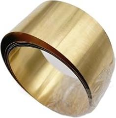 Brass Foil Shim Sheet 0.1-1mm Thick, Precision Machining & DIY Repair for Electronics, Watches, Gaskets(0.5x10x1000mm 1pc)