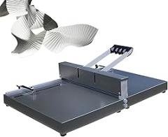 Manual Creasing Machine, 350mm Scoring Paper Creasing Machine with Positioning Ruler and Non-Slip Base, Indentation Depth 0.8mm for Business Card Photo Greeting Card
