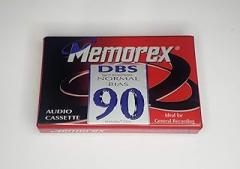 Memorex DBS 90 Single Blank Audio Cassette Tape Vintage