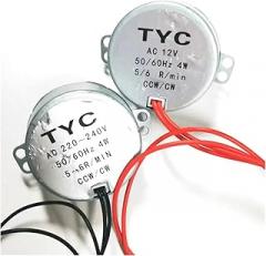 5-6 r/min Stable Synchronous Electronic Starter Pro TYC-50 AC 220V 12V 50/60Hz Torque 4KGF.CM 4W CW/CCW Microwave Turntable for Fan(AC 220-240V)