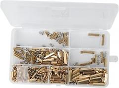 Brass Screws 300pcs Nut Set Hexagon Nut Screw Kit for Electronics Easy Install