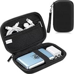 Hard Travel Electronic Organizer Case, Electronics Accessories Organizer Pouch Bag for External Hard Drive, Power Bank, Chargers, Cable, Cord, Mouse, Earphones Small Portable Accessories Bag