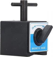 High Suction Magnetic Base Stand Compatibility with Dial Indicators - 60kg Capacity, Compact Design with Mechanical Processing & Calibration