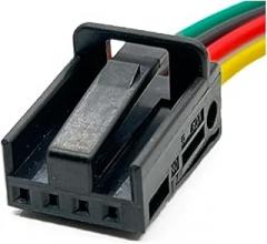 4 Pin 1K0972704C Auto Glass Switch Trunk Switch Plug Wiring Harness Central Locking Electronic Connector with Cable(1 Pc)