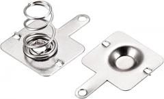 MECCANIXITY Battery Spring Plate AA Battery Positive Negative Conversion Spring Contact Nickel Plate 13.5mmx11.5mm 10 Set