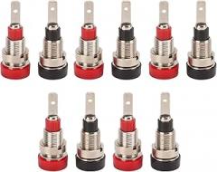 Aramox High Performance 2mm Banana Plug Connectors for Electronic Instruments and Industrial Equipment, 10PcsSet