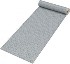 Garage Floor Mat, PVC Garage Flooring Roll Car Parking Protect Floor Mat, Arbitrary Shape Tailoring, Non-Slip Floor Protector Mat for Under Car Garage Floor PVC Mat for Warehouse, Hallway, Gym 1 Set